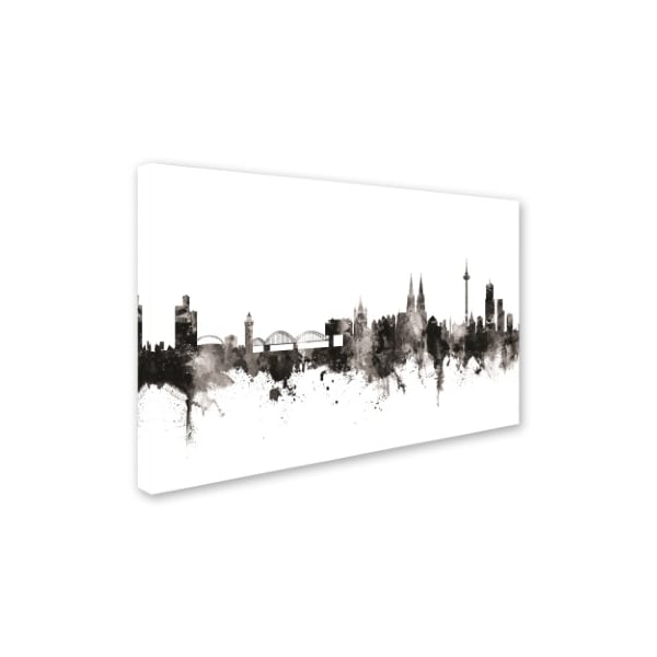 Michael Tompsett 'Cologne Germany Skyline I' Canvas Art,12x19